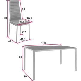 Tectake Berlin 5-tlg. weiß