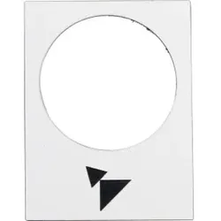 Schneider Electric ZB2BY4915 Bezeichnungsschild, 30x40mm, weiß, vorwärts, langsam-schnell  - VPE 10