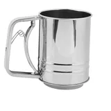 Restokki Manuelles Mehlsieb aus Edelstahl, Mehlsieb, Küchen-Backwerkzeug für Hobbyköche