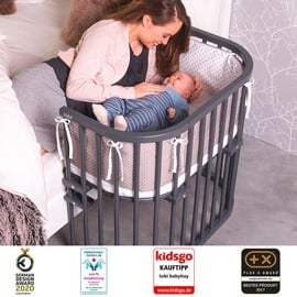 babybay Original Beistellbett schiefergrau