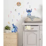 KOMAR Stitch Music - Größe 50 x 70 cm - Disney, Wandsticker, Kinderzimmer