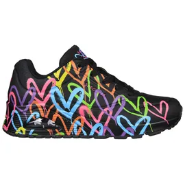 SKECHERS JGoldcrown Uno Highlight Love black/multi 36