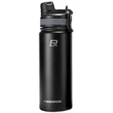 ROCKBROS Fahrrad-Thermoflasche Schwarz 0,62 l