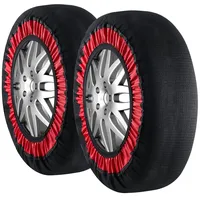 Vevor Verdickte Schneesocken für Reifen, Reifensocken aus Polyesterfaser mit elastischen Bändern, Reifenabdeckung mit Schneehaftung für Auto SUV Pickup und Lkw (2er-Pack) Schneesocken
