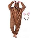 corimori Gürteltier-Kostüm Fasching in Braun | Gr.: 170-180 cm