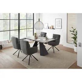 stolkom sp. z o.o. Esstisch 160 x 76 x 90 cm grau/schwarz