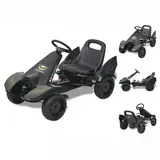 vidaXL Pedal Go-Kart mit verstellbarem Sitz Schwarz