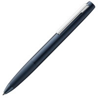 LAMY aion Kugelschreiber 277- Einzigartiger Kuli aus Aluminium in der Farbe dunkelblau, seidenmatt mit Drehmechanik- Mit Großraummine- Strichbreite M