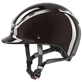 UVEX Exxeed shiny chrome Reithelm - black glossy - XS-S (54-56)