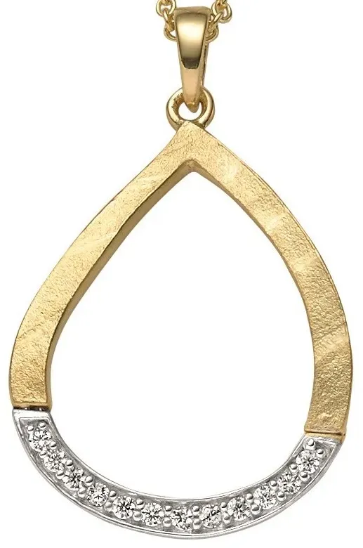 Kettenanhänger 22-201 Gelbgold 333 Zirkonia