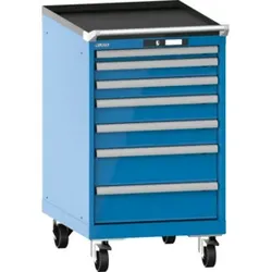 Lista Schubladenschrank mobil 27x36E (BxTxH) 564x725x990mm KEY Lock R5012