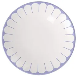 Frühstücksteller FLEUR bleu - weiß