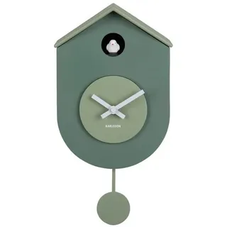 Karlsson Wanduhr Grato Cuckoo - Jadegrün Kunststoff, 9x33x17.5 cm, Dekoration, Uhren, Wanduhren