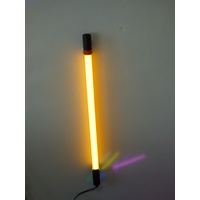 LED Slim Leuchtstab 63cm Ø30mm Kunststoff Röhre Orange #8860
