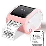 Omezizy Bluetooth DHL Etikettendrucker, D520BT Versandetiketten Drucker 4x6, Thermodrucker für Versandpakete, Kompatibel mit DHL, Ebay, Amazon, Etsy, Wish, Shopify