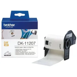 Brother CD/DVD-Etiketten DK11207 Weiß Ø 58 mm 100 Blatt