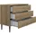 Gami Kommode 3 Schubladen 95 x 78 x 45 cm Braun / Beige