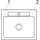 Villeroy & Boch Siluet 60 S stone white + Excenterbetätigung