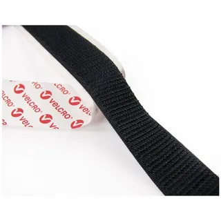 VELCRO® VEL-EC60215 Klettband zum Aufkleben Haft- und Flauschteil (L x B) 2500 mm x 20 mm Schwarz