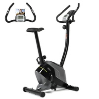 ISE Ergometer Heimtrainer Fahrrad mit LCD-Display, Fitness Bike Heimtrainer mit 8 verstellbare Widerstandsstufen, Puls, Sitzhöhe verstellbar