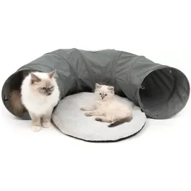 Catit Katzentunnel mit Kissen grau
