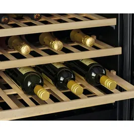 Amica WK 341 220 S Weinkühler mit Kompressor, Integriert, 59 Flasche(n), G, Innenbeleuchtung, Schwarz