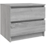 vidaXL Nachttisch Grau Sonoma 50x39x43,5 cm Holzwerkstoff