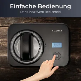 Klamer Eismaschine Silber 1,5 l