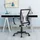 Yaheetech Bürostuhl Schreibtischstuhl Drehstuhl Chefsessel höhenverstellbar Ergonomisches Design Grau