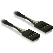 DeLock USB-Kabel Pfostenstecker 4pol., Pfostenstecker 4pol. 0.40m Schwarz
