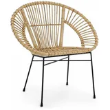 Bizzotto Sessel Tolima aus Rattan, Natur, Der Sessel ist stapelbar beige