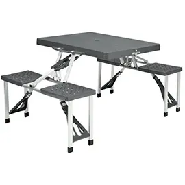 Easy Camp Picknicktisch Toulouse schwarz/silber (670410)