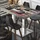 GGM Möbel Bistrotisch 110 x 60 x 77 cm Vintage Bunt/Edelstahl