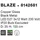 Nova Luce Blaze 3-flg. E27 60 cm Glas schwarz