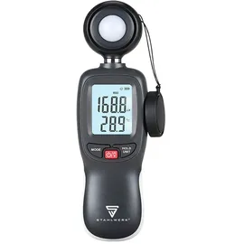 STAHLWERK Luxmeter Digitaler Belichtungsmesser Lichtmesser bis 200000 Lux