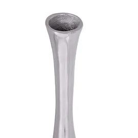 KADIMA DESIGN Deko Vase groß BOTTLE S Aluminium modern mit 1 Öffnung in Silber | Gr.: onesize