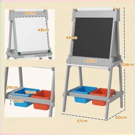 aiyaplay 3-in-1 Kindertafel doppelseitig (310700)