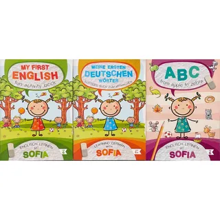 3er-Set Lernbücher ab 6 Jahren: Meine ersten deutschen Wörter, Englisch lernen A