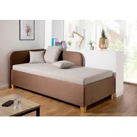 MAINTAL Polsterliege mit Bettkasten 1-Sitzer Beige