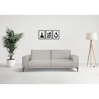 PLACES OF STYLE 3-Sitzer »Oland«, 224 cm, Wellenunterfederung, Skandi-Design,