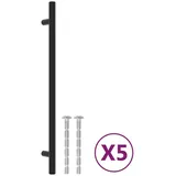vidaXL Möbelgriffe 5 Stk. Schwarz 224 mm Edelstahl