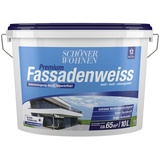 SCHÖNER WOHNEN Fassadenfarben »Premium Fassadenweiss«, , weiß matt, 10 l,