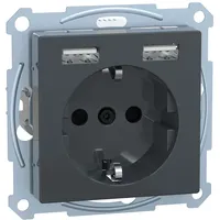 Merten USB-Steckdose anthrazit