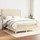 vidaXL Boxspringbett mit Matratze Creme 140x200 cm Stoff vidaXL