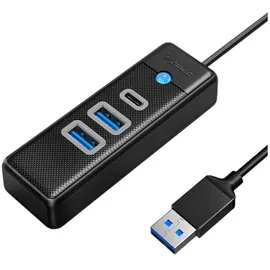 ORICO Hub Adapter USB 2x USB 3.0 + USB-C, 0.15m Schwarz