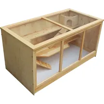 Wiltec Kleintierkäfig 3 Etagen 115 x 60 x 58 cm beige