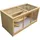 Wiltec Kleintierkäfig 3 Etagen 115 x 60 x 58 cm beige