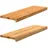 vidaXL Fensterbänke 2 Stk. Hellbraun 80x25x2 cm Massivholz Eiche