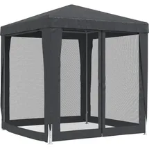 vidaXL Partezelt 3 x 6 m inkl. 6 Seitenteile Anthrazit