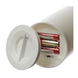 MARELIDA XXL LED Kerze für Außen 32,5cm D: 10cm Timer Sensor weiß | Outdoorkerze H: 32,5cm/D: - Timer/Sensor - Innen/Auße...